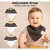 8-Pack Organic Baby Bandana Drool Bibs for Boys and Girls, Basics - Bibs - 3