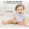 8-Pack Organic Baby Bandana Drool Bibs for Boys and Girls, Flourish - Bibs - 4