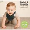 8-Pack Organic Baby Bandana Drool Bibs for Boys and Girls, Hunter - Bibs - 4