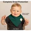 8-Pack Organic Baby Bandana Drool Bibs for Boys and Girls, Hunter - Bibs - 5