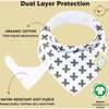 8-Pack Organic Baby Bandana Drool Bibs for Boys and Girls, Baby Boss - Bibs - 2