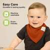 8-Pack Organic Baby Bandana Drool Bibs for Boys and Girls, Hunter - Bibs - 7