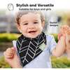 8-Pack Organic Baby Bandana Drool Bibs for Boys and Girls, Baby Boss - Bibs - 4
