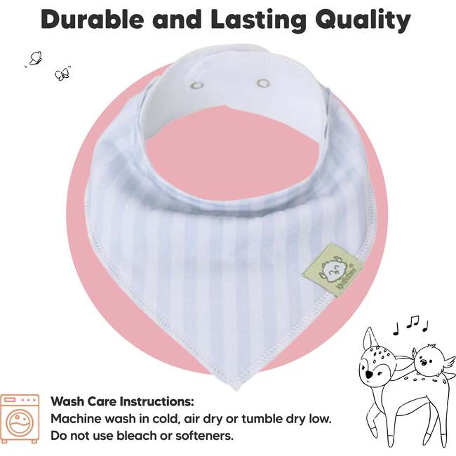 8-Pack Organic Baby Bandana Drool Bibs for Boys and Girls, Constellation - Bibs - 6