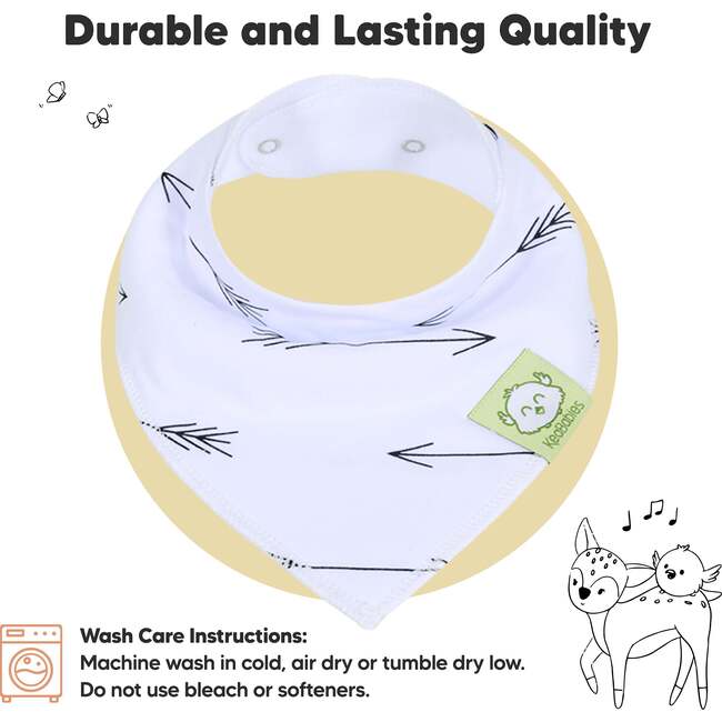 8-Pack Organic Baby Bandana Drool Bibs for Boys and Girls, Adventurer - Bibs - 6