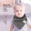 8-Pack Organic Baby Bandana Drool Bibs for Boys and Girls, Baby Boss - Bibs - 5
