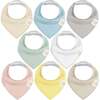 8-Pack Organic Baby Bandana Drool Bibs for Boys and Girls, Dawn - Bibs - 1 - thumbnail