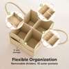 Original Baby Diaper Caddy Organizer for Nursery, Light Mocha - Carriers - 4