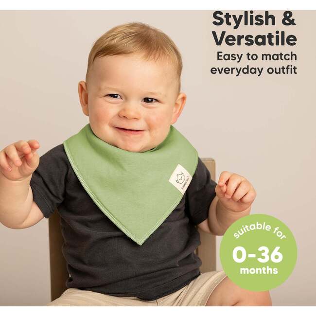 8-Pack Organic Baby Bandana Drool Bibs for Boys and Girls, Cruise - Bibs - 4