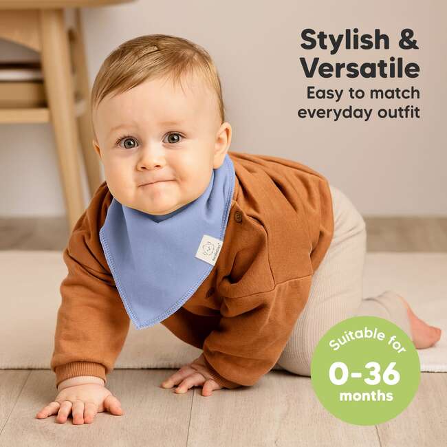 8-Pack Organic Baby Bandana Drool Bibs for Boys and Girl, Spring - Bibs - 4