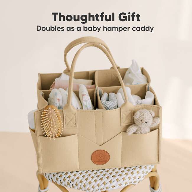Original Baby Diaper Caddy Organizer for Nursery, Light Mocha - Carriers - 6