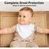 8-Pack Organic Baby Bandana Drool Bibs for Boys and Girls, Daybreak - Bibs - 5