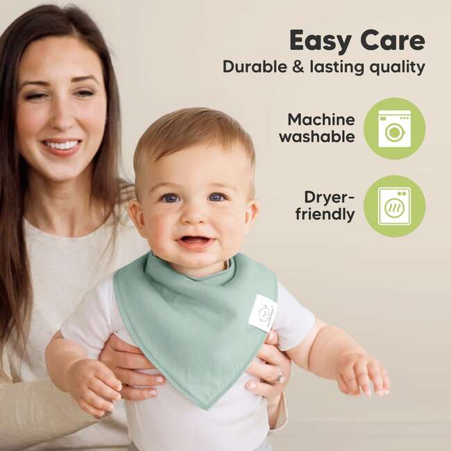 8-Pack Organic Baby Bandana Drool Bibs for Boys and Girls, Roarsome - Bibs - 7