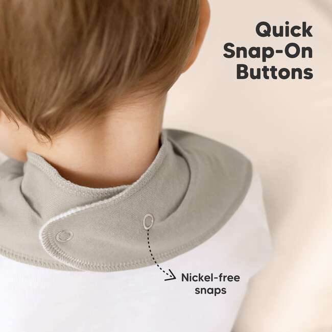 8-Pack Organic Baby Bandana Drool Bibs for Boys and Girls, Roarsome - Bibs - 8