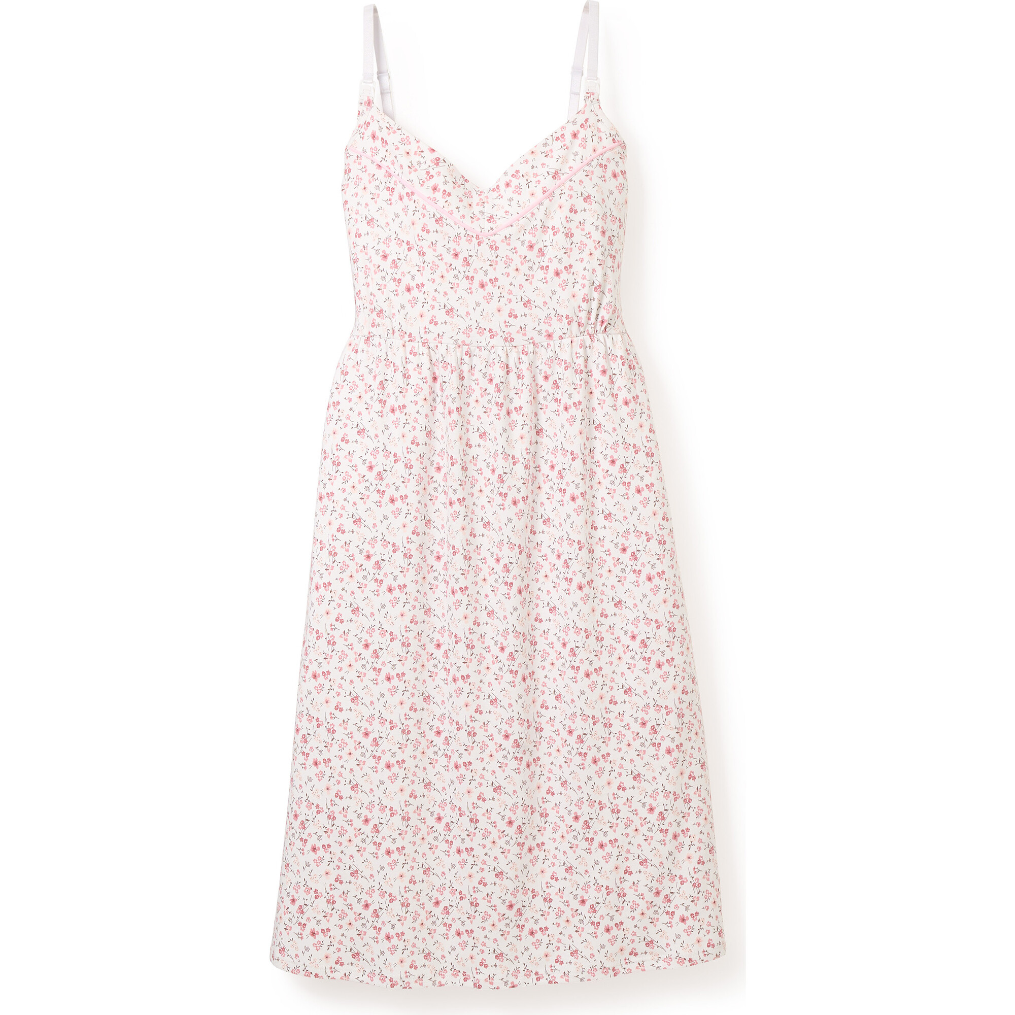 Pima Cotton Maternity Nightgown, Dorset Floral - Nightgowns - 1