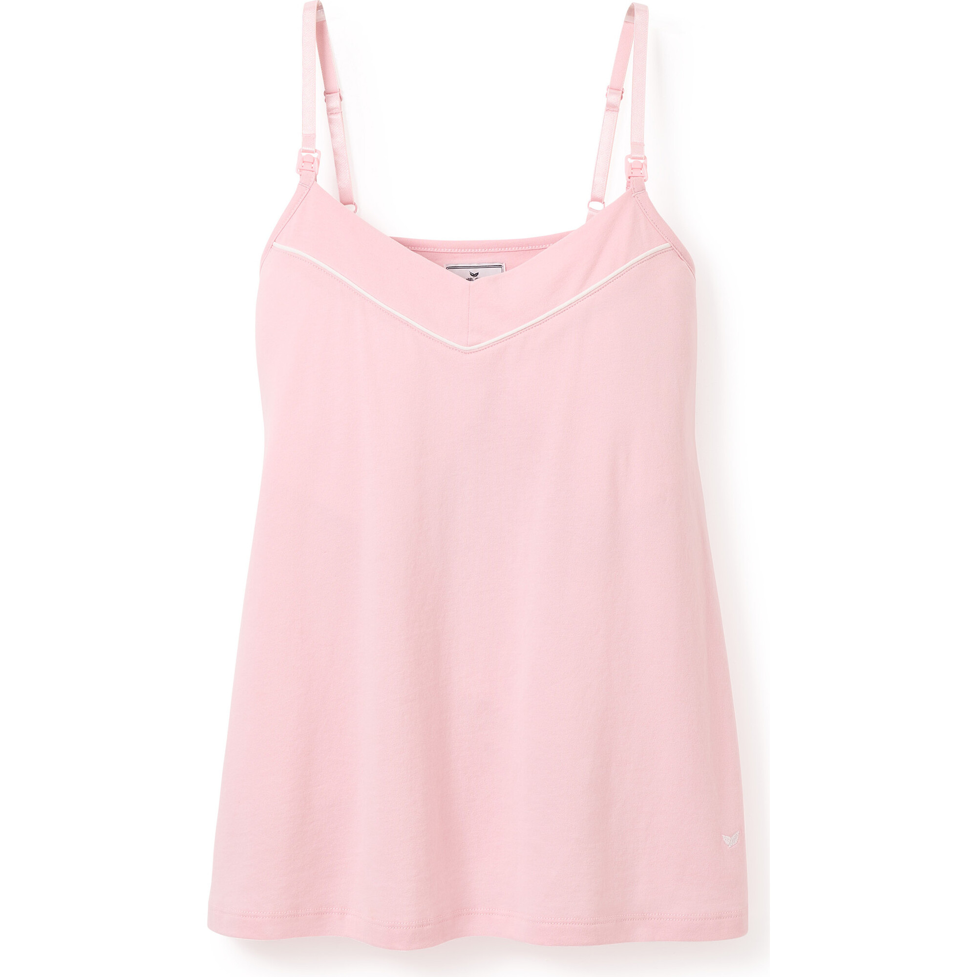 Pima Cotton Maternity Camisole, Pink - Tank Tops - 1