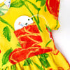 Yellow Floral Pocket Dress, Florals - Dresses - 3