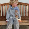 Teddy Bear Sweatsuit, Stripes - Mixed Apparel Set - 2