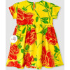 Yellow Floral Pocket Dress, Florals - Dresses - 4