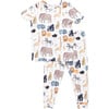 Kids Bamboo PJ Set - Animals of Africa - Pajamas - 1 - thumbnail