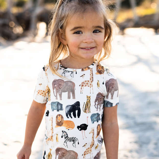 Kids Bamboo PJ Set - Animals of Africa - Pajamas - 4