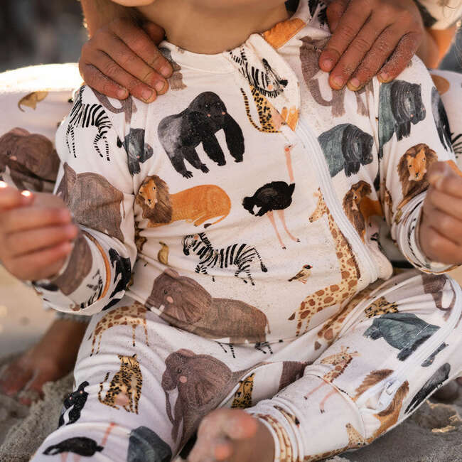 Baby Bamboo Romper - Animals of Africa - Pajamas - 3