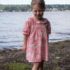Toddler Dress with Lace Trim, Pink and White Floral - Dresses - 3