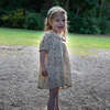 Toddler Dress with Lace Trim, Orange and Blue Floral - Dresses - 4