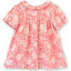 Toddler Dress with Lace Trim, Pink and White Floral - Dresses - 7
