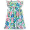 Girls Flutter Sleeves Hannah Dress, Spring Floral - Dresses - 1 - thumbnail