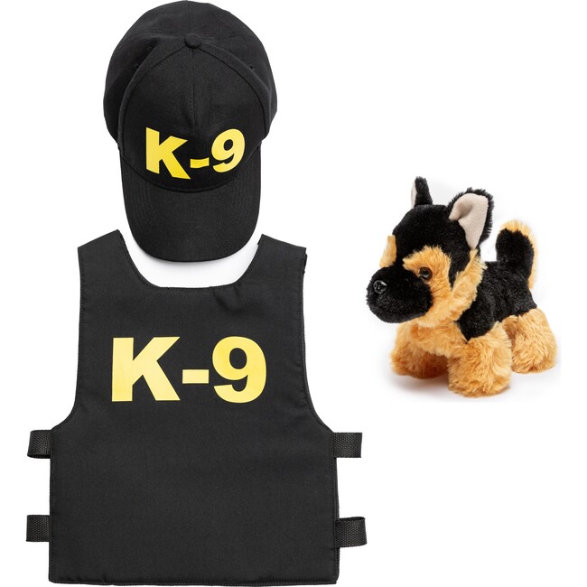 K9 Unit Police Set, Vest, Hat & Plush Puppy