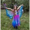 Butterfly Twirl Dress & Wings, Blue/Purple - Costumes - 2