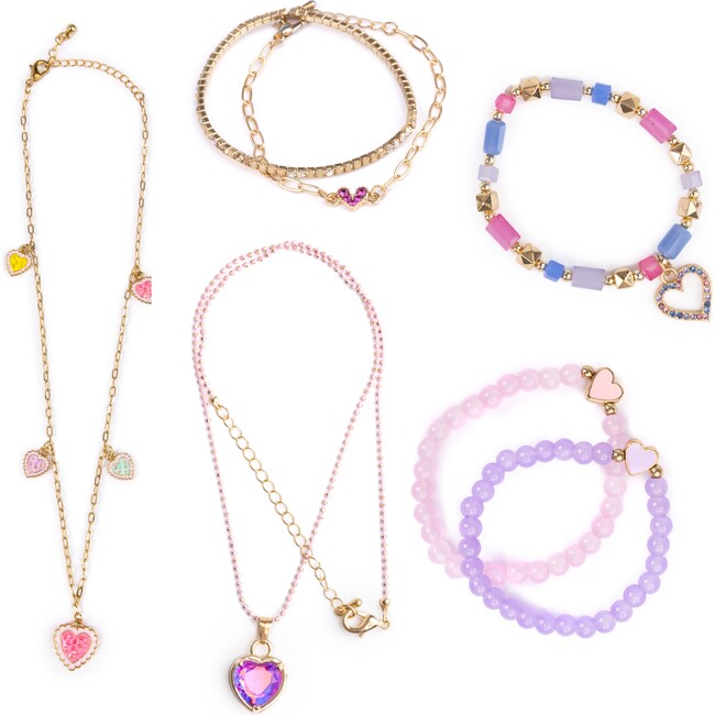 Boutique Chic Beloved Heart 5pc Jewelry Bundle