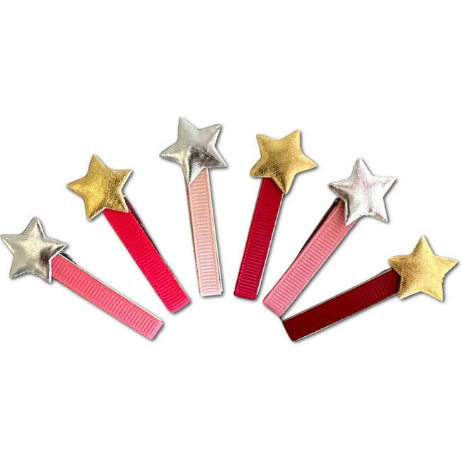 Star Clips Bundle Set, Pinks and Reds