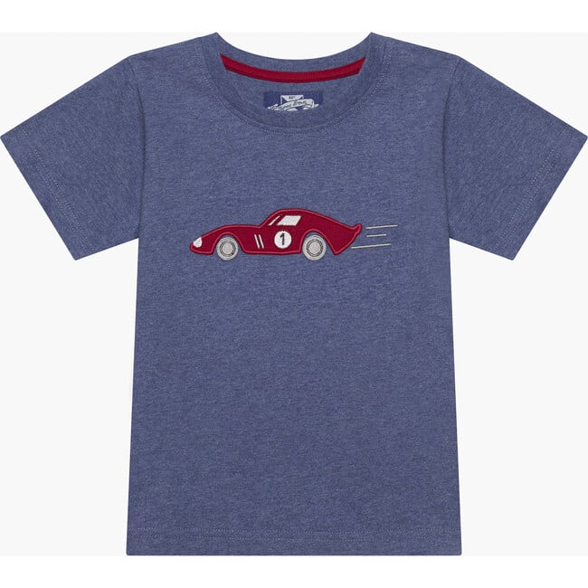 Image of Sebastian Car T-Shirt, Denim Blue Marl