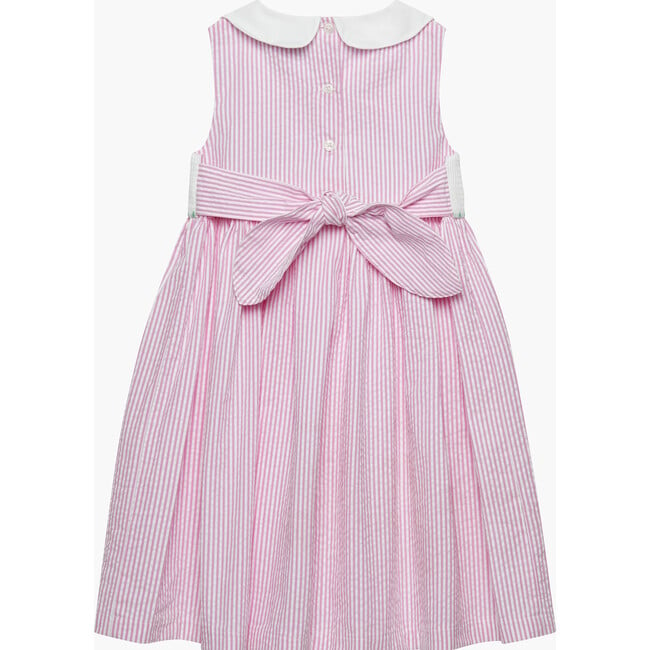 Tweetie Bird Smocked Dress, Pink Stripe - Dresses - 2