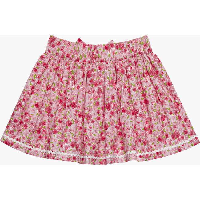 Rosie Floral Skirt, Red Floral - Skirts - 2