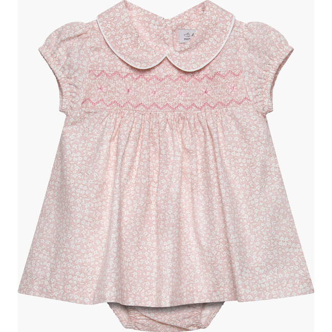 Little My First Smocked Dress, Pink Mini Floral