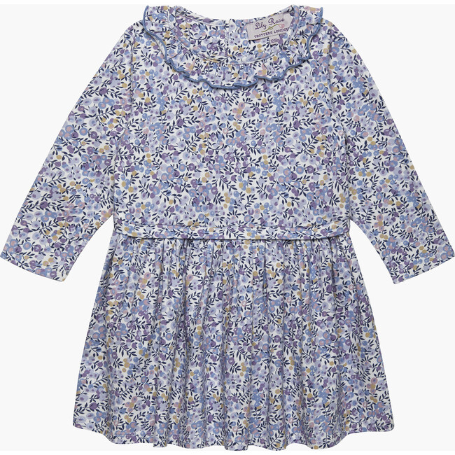 Little Liberty Print Wiltshire Jersey Dress, Lilac Wiltshire