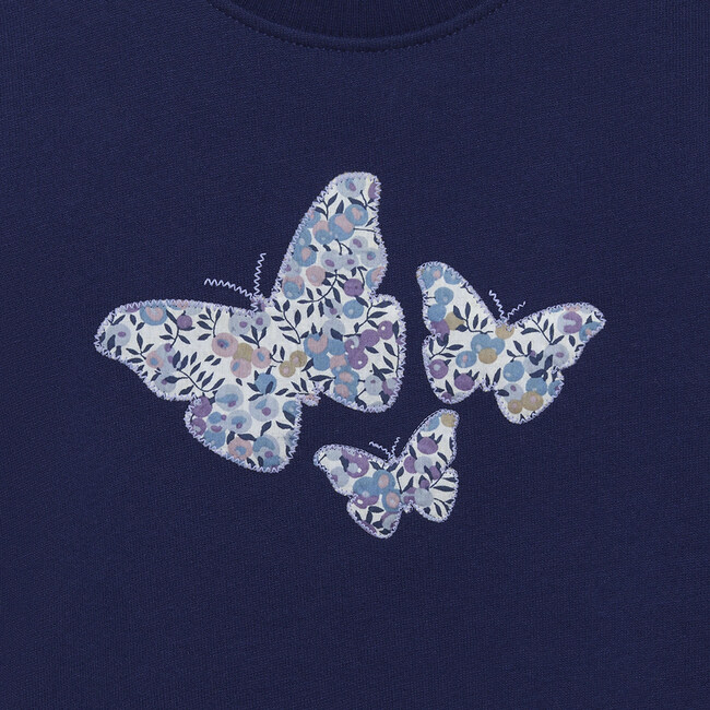 Little Liberty Print Wiltshire Butterfly Sweatshirt, Lilac Wiltshire - T-Shirts - 3