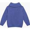 Little Freddie Shawl Collar Sweater, Sky Blue - Sweaters - 2