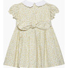 Little Floral Petal Collar Duck Dress, Yellow Mini Floral - Dresses - 2