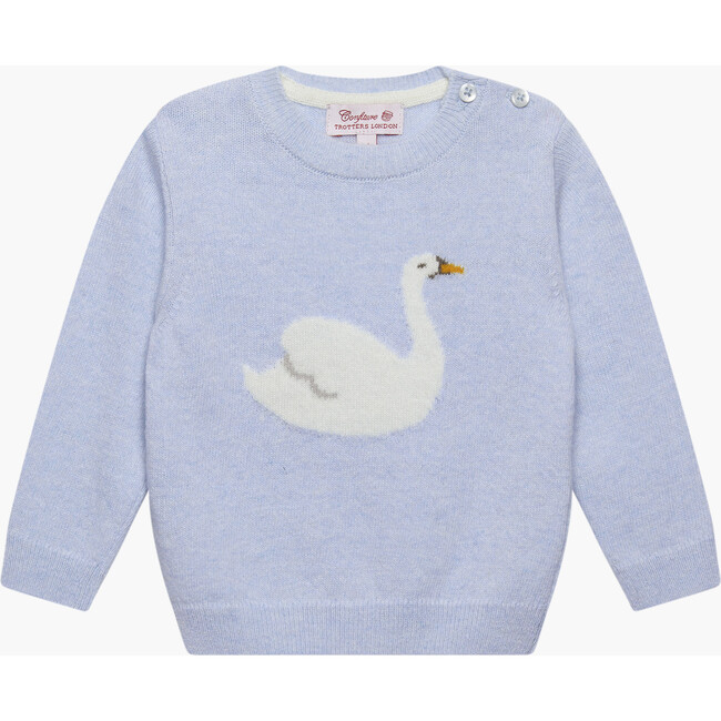 Little Darcey Swan Sweater , Blue
