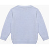 Little Darcey Swan Sweater , Blue - Sweaters - 2