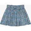 Liberty Print Hedgerow Bow Skirt, Blue Hedgerow Ramble - Skirts - 1 - thumbnail