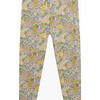 Liberty Print Elysian Day Leggings, Lemon Elysian Day - Leggings - 1 - thumbnail