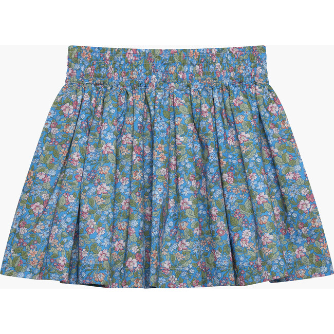 Liberty Print Hedgerow Bow Skirt, Blue Hedgerow Ramble - Skirts - 2