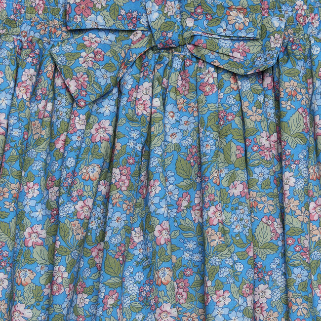 Liberty Print Hedgerow Bow Skirt, Blue Hedgerow Ramble - Skirts - 3