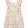 Greta Ric Rac Gingham Dress, Pink And Lemon Check - Dresses - 2