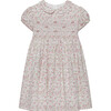 Catherine Rose Smocked Dress, Pink Rose - Dresses - 1 - thumbnail